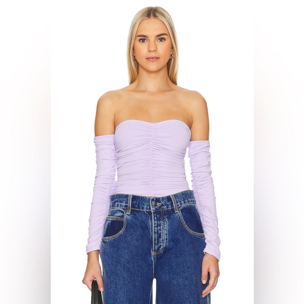 NWOT ASTR The Label Evianna Bodysuit in Lilac Size S